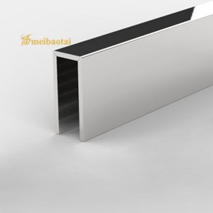 Silver Polishing Decorative SS U Channels Stainless Steel U Tile Trim
