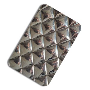 High Quality Stamped Design Decoration Plate Grade 201 304 Stainless Steel Plate 0.65mm Thickness Plate for Four Feet Decoration Wall Ceiling Plate