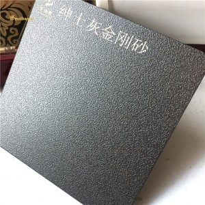 Grey Sandblasted Anti-fingerprint Decorative Stainless Steel Sheet