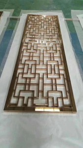 screen stainless steel mirror color/hairline/vibration pvd color coating decoration wall/office/home
