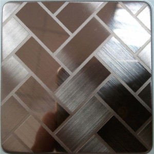 NO.4 satin black decorative steel sheet