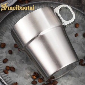 High Quality 304 Stainless Steel Material Water Cup Set Drawing and Polish Process Metal Cup
