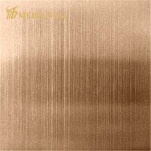 High Quality Hairline Design Plate Antirust Anti fingerprint Decorative Sheet 1219x2438mm 201 Stainless Steel Sheet for Kitchen Wall Material
