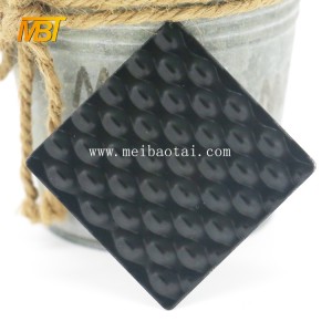 rid black Embossed Stainless Steel For Wall Decorative