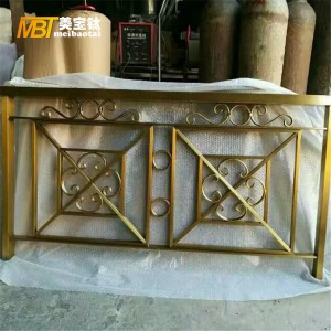 hand-made indoor stainless steel  balustrate