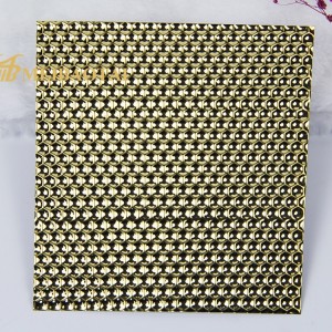 Color Blue/Purple/Golden/Black Stamp Water Ripple Stainless Steel Sheet