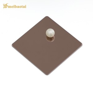 201 304 Color Coated Stainless Steel Sheet Champagne Gold Decorative Sheet