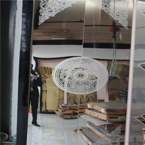 High Quality 304 Grade Stainless Steel Decoration Sheet Etching Mirror Design 0.95mm Thickness Elvator Lift Cabinet Decoration Sheet
