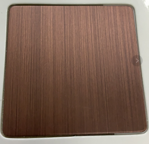 Hairline antique red bronze stainless steel sheet