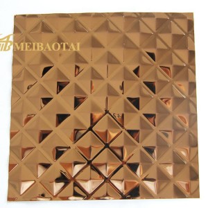 high quality  stamp mirror color pvd color coating stainless steel sheet