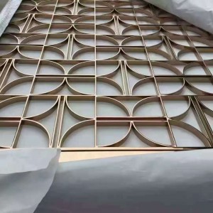 Popular Design Divider Stainless Steel Aluminum Material Customized Size Luxury Decoration Divider Partition for Hall Living Room