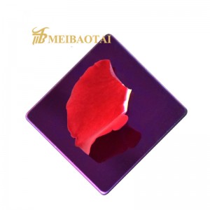 201 304 Gold/Purple/Blue Mirror Stainless Steel Sheet