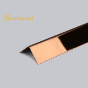 Rose Black Color Design L Profile 304 Stainless Steel L Profile L Tile Trim Decorative L Slot for Corner Wall Decorate