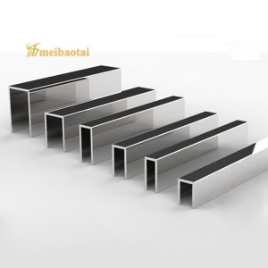 Silver Polishing Decorative SS U Channels Stainless Steel U Tile Trim