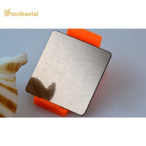 304 Hairline Color Pvd Decorative Stainless Steel Sheets Slit Edge