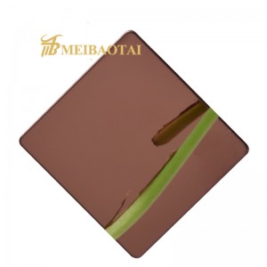 Grade 304 201 Decorative Mirror Stainless Steel Sheet