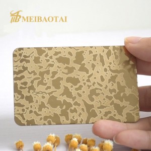 Luxury Decorative Sheet Various Color Plating Customized Pattern Metal Decorative SS Plate