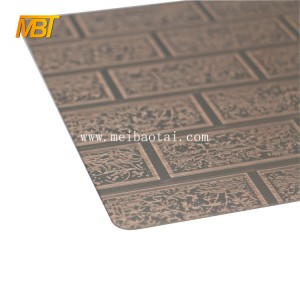 bronze Etching Plate 201 decorative steel sheet for outdoor