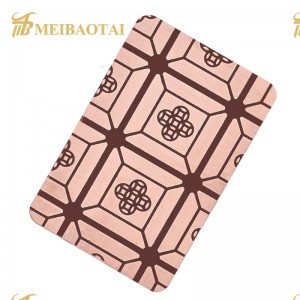 Luxury Decorative Sheet Various Color Plating Customized Pattern Metal Decorative SS Plate