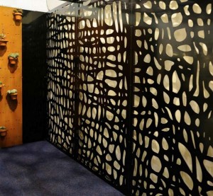 PVD Black Golden Rose Color Design Modern Style Aluminum/Stainless Steel Material  Decoration Partition Divider
