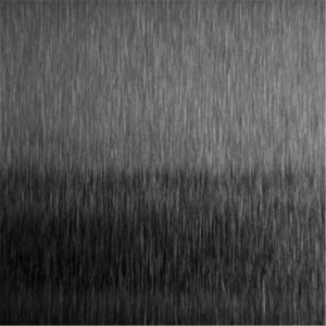 NO.4 satin black decorative steel sheet