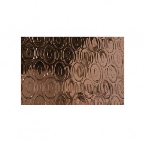 Mur de décoration de feuille d'acier inoxydable de miroir d'or Rose de SS201 304 0.65mm