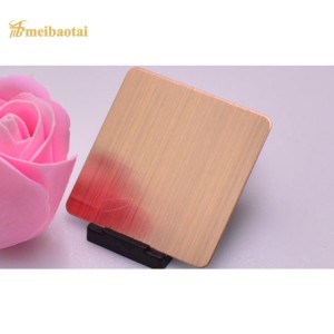 Customized Color Coated Hairline Stainless Steel Sheet Per Piece for Decoration