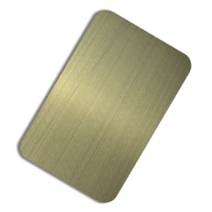 Anti fingerprint PVD Rose Gold Bronze Color Coating Grind NO.4 Design Finish 201 Stainless Steel Sheet for Decorative Wall Luxury Sheet