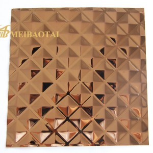 8k mirror color stamp pvd color coating  polished stainless steel sheet decorate plate