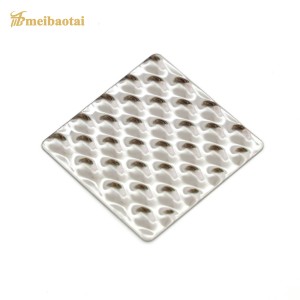 3D Wall Metal Decorative Sheet with 304 Stainless Steel