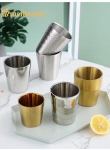 Drawing and Polish Finish Design Cup 304 Stainless Steel Material