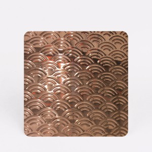High Quality Stamped Design Grade 201 Stainless Steel Sheet for Decoration Wall Ceiling
