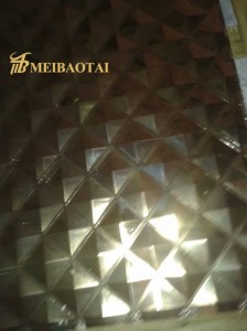 Diamond Design Stamped Sheet PVD Black Golden High Quality Luxury Wall Decoration Sheet 0.55mm Thickness 201 Stainless Steel Sheet