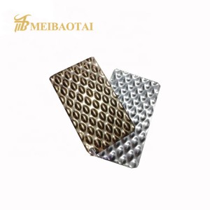 Stamped Stainless Steel Sheet for Interior Decoration From Foshan