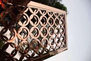 screen stainless steel custom 8k mirror / gold mirror /rose gold mirror/  decorative wall/office/home