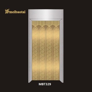 Elevator cabin decoration plate pvd gold color coating luxury decoration plate 0.95mm thickness grade 304 stainless steel plate
