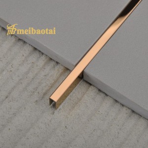 SS U Shape Tile Trim High Precision Tile Trim SS 304 U Profile Trim for Ceramic Tile Finishes