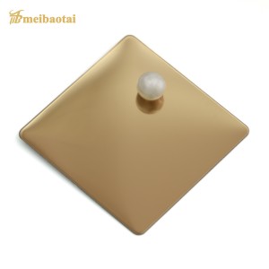 304 ss steel sheet Golden Hairline Pvd color coating  stainless steel decoration sheet