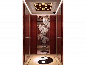 Good Quality Passenger Elevator with Etched Stainless Steel