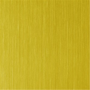PVD Gold Rose Bronze Color Coating Hairline Brush Finish Decorative Plate 1219x2438mm 0.45mm Cabinet Material 201 Stainless Steel Panel