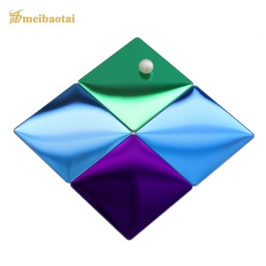 0.65mm 4*8ft Blue/Purple/Green Color Mirror Stainless Steel Sheet