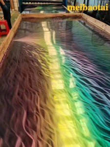 SS201 304 Irregular laser pattern  Rainbow color stainless steel sheet