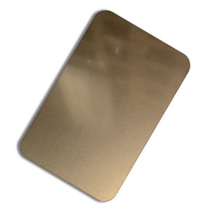 High Quality Rose Golden Silver Bronze Color Plate Sand Blast Plate Decorative Plate 0.75mm 410 Stainless Steel Plate for Luxury Wall Plate
