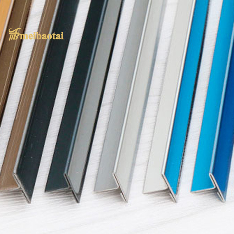 Various Color Stainless Steel Profile T Tile Trim Decorate Profile Featured Image