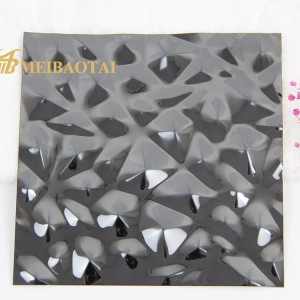 Black Plating 3D Wall Decorative Panel 304 Stainless Steel Panel for Wall Ceiling Decorate