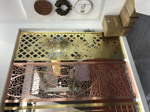 custom screen stianless steel  hairline/vibration/sandblast/mirror color  stainless steel sheet