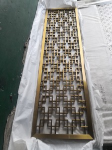 Grade 304 Decorative Metal Stainless Steel Room Divider for Hotel Restaurant