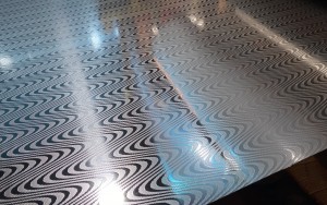 واٽر لائينز جو نمونو ٺهيل پليٽ 1219X2438MM 304 اسٽينلیس سٹیل شيٽ