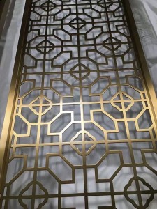 Popular Design Divider Stainless Steel Aluminum Material Customized Size Luxury Decoration Divider Partition for Hall Living Room