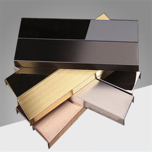 Cold formed 304 Grade Stainless Steel U Channel decorative sheet metal panels